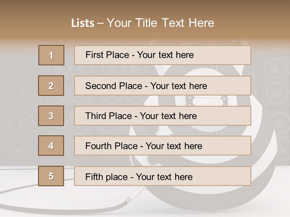Sound Instrument Speaker PowerPoint Template