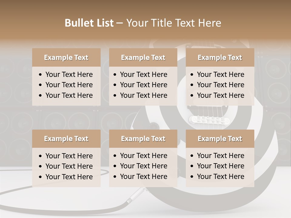 Sound Instrument Speaker PowerPoint Template