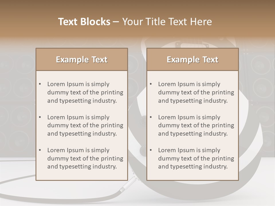Sound Instrument Speaker PowerPoint Template