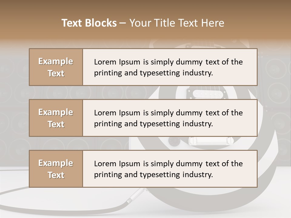 Sound Instrument Speaker PowerPoint Template