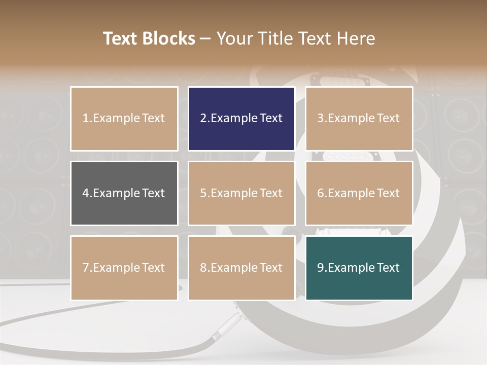 Sound Instrument Speaker PowerPoint Template