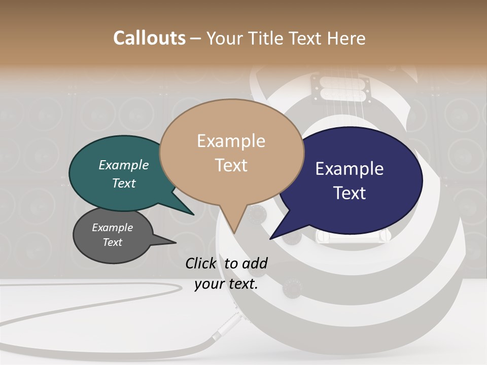 Sound Instrument Speaker PowerPoint Template