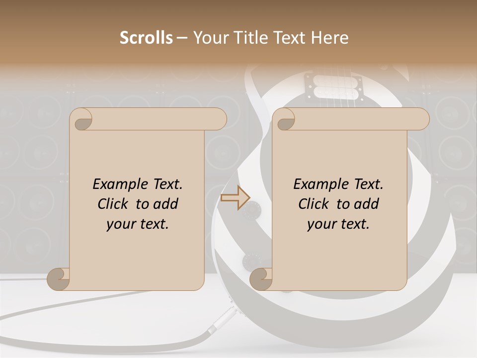 Sound Instrument Speaker PowerPoint Template