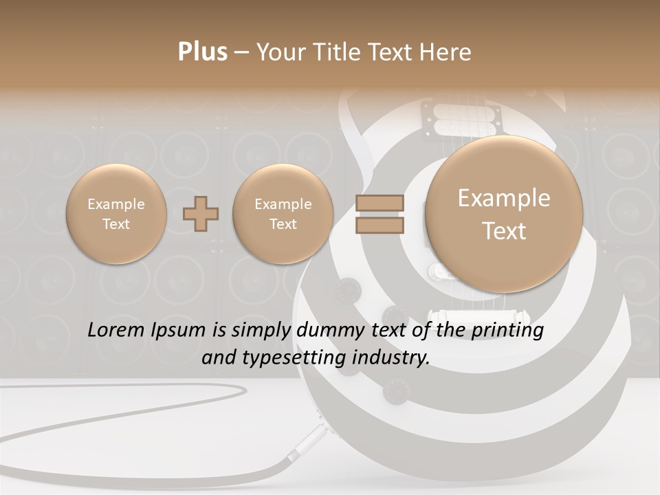 Sound Instrument Speaker PowerPoint Template