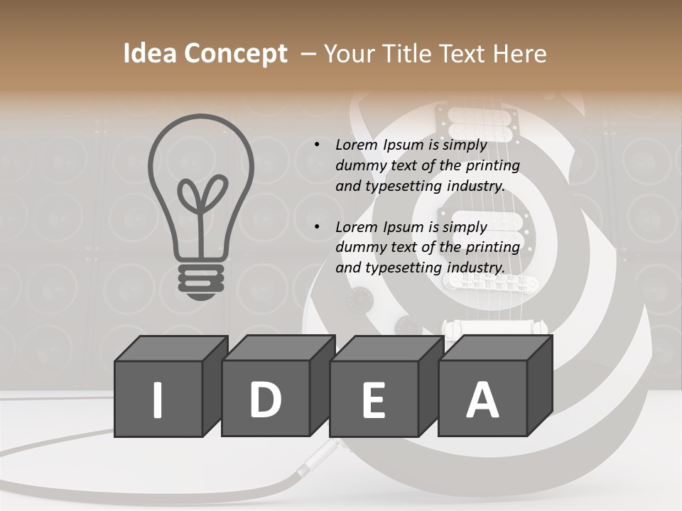 Sound Instrument Speaker PowerPoint Template