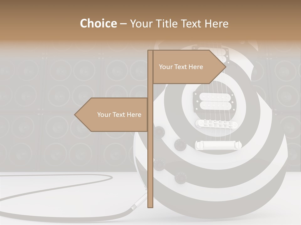 Sound Instrument Speaker PowerPoint Template
