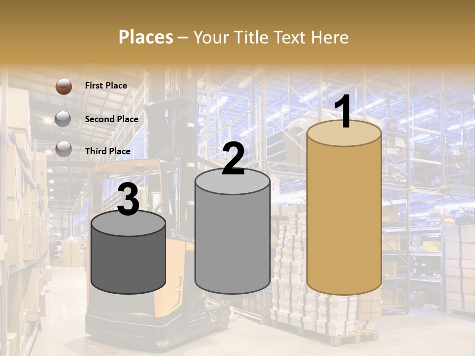 Warehouse Uniform Delivering PowerPoint Template