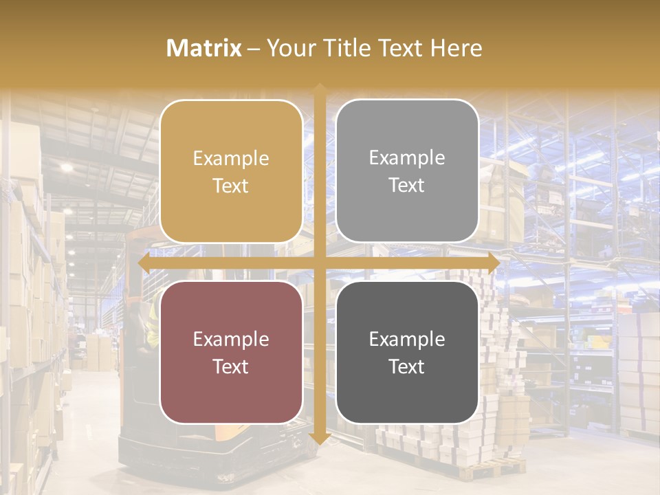 Warehouse Uniform Delivering PowerPoint Template