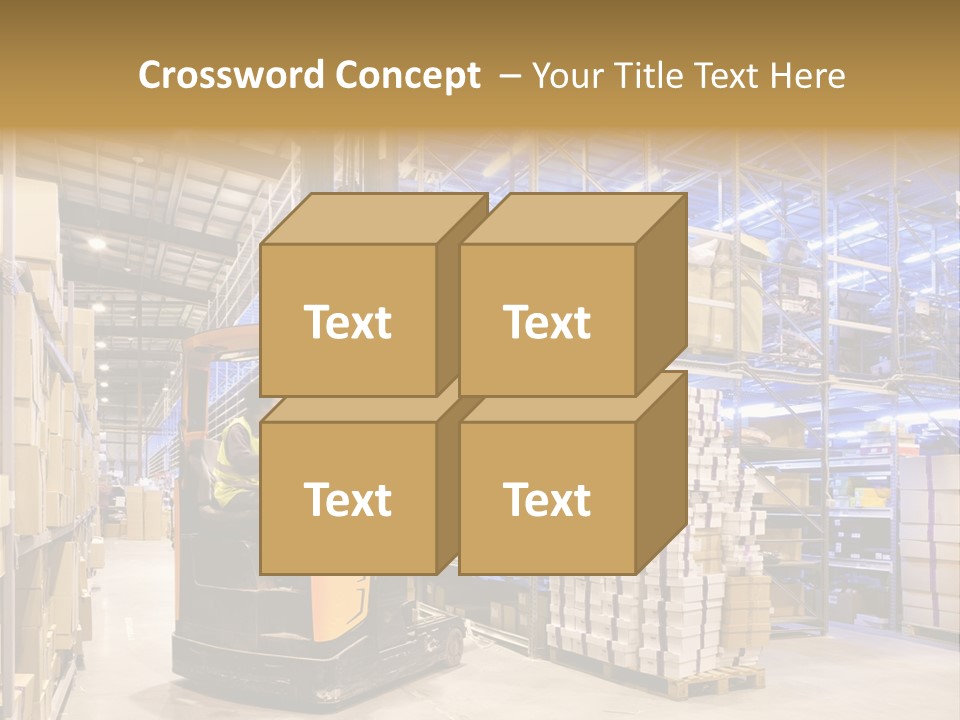 Warehouse Uniform Delivering PowerPoint Template