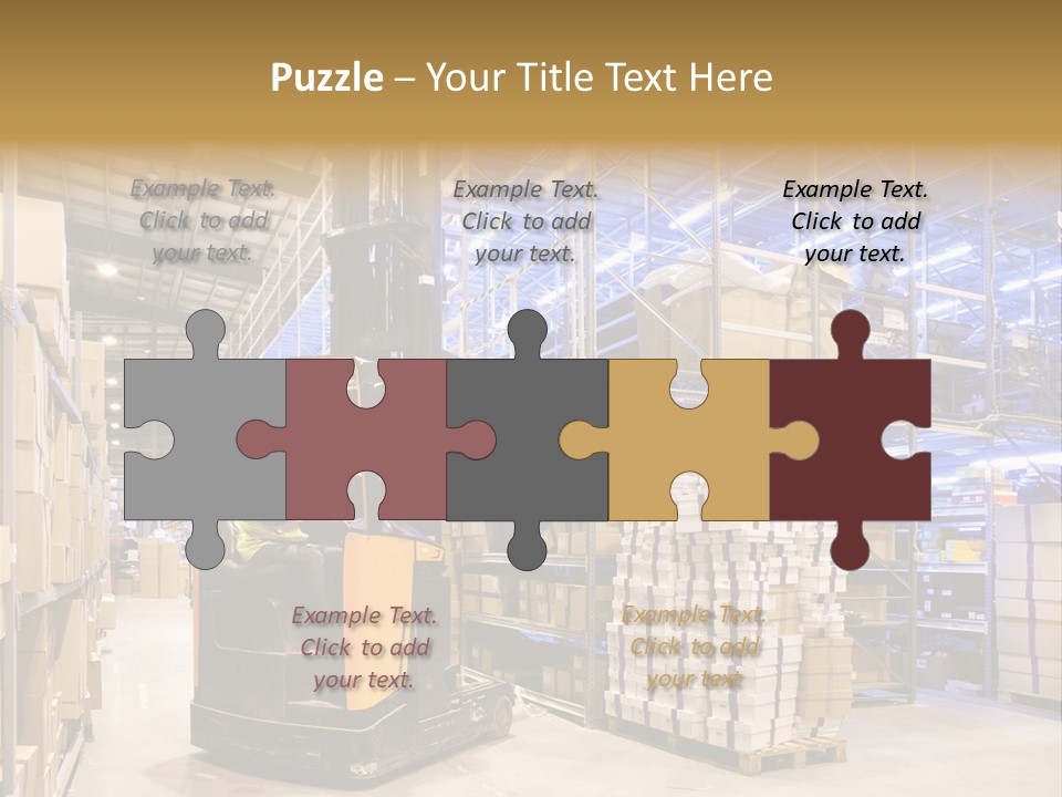 Warehouse Uniform Delivering PowerPoint Template