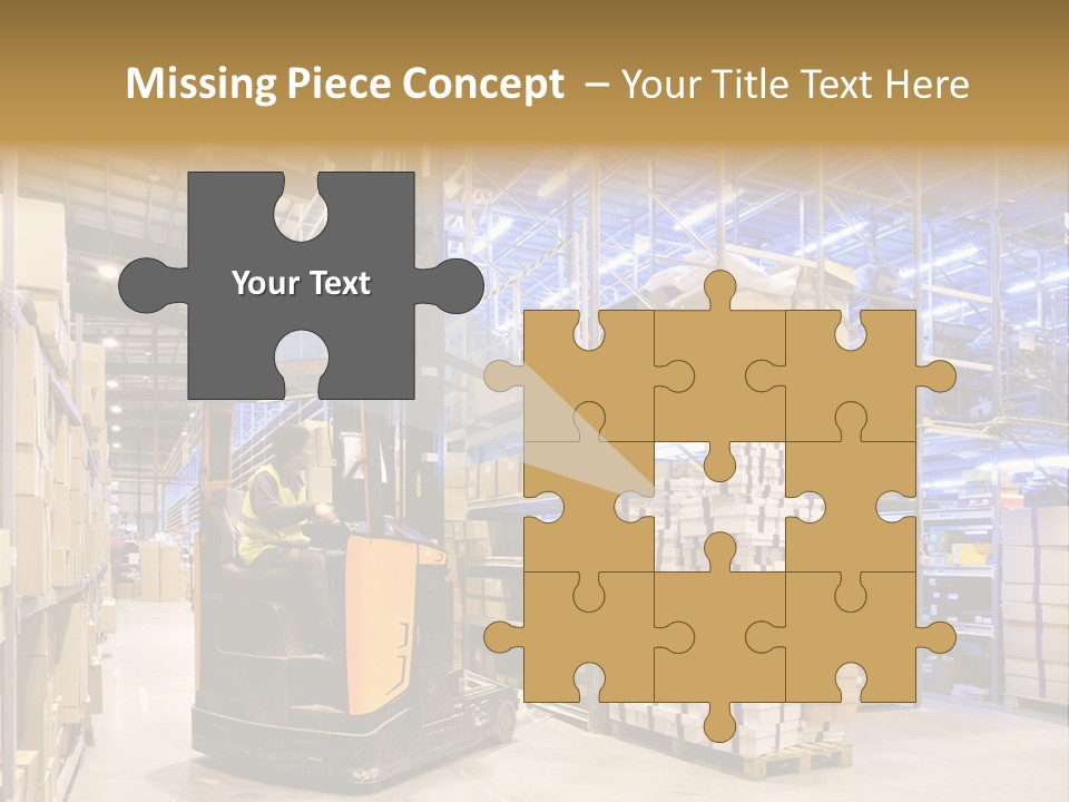 Warehouse Uniform Delivering PowerPoint Template