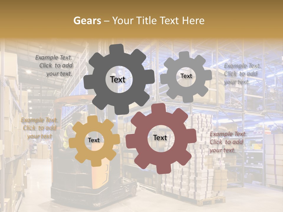 Warehouse Uniform Delivering PowerPoint Template