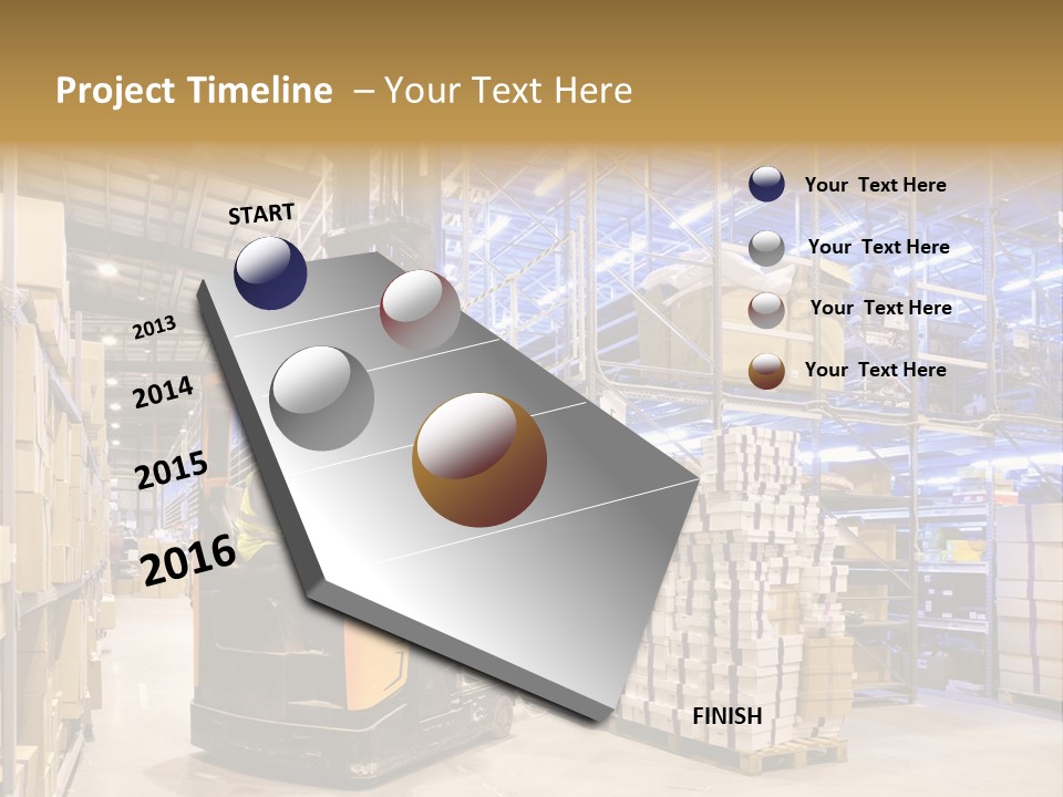 Warehouse Uniform Delivering PowerPoint Template