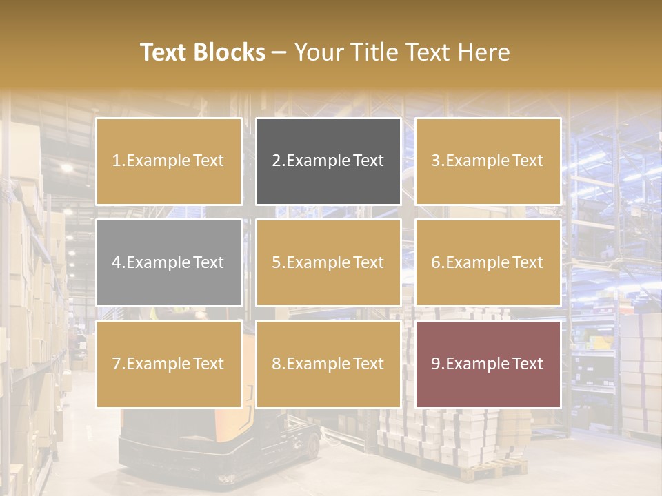 Warehouse Uniform Delivering PowerPoint Template