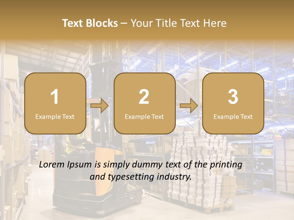 Warehouse Uniform Delivering PowerPoint Template