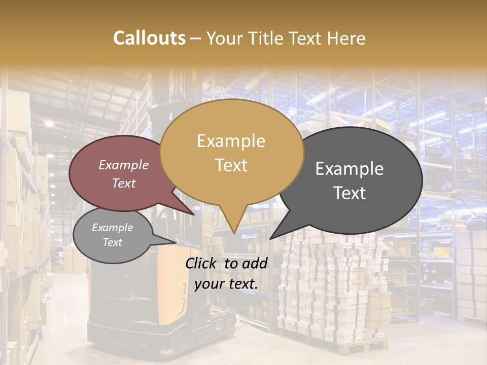Warehouse Uniform Delivering PowerPoint Template