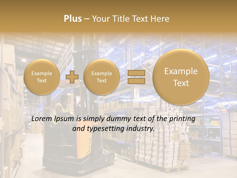 Warehouse Uniform Delivering PowerPoint Template
