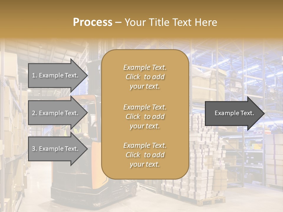 Warehouse Uniform Delivering PowerPoint Template