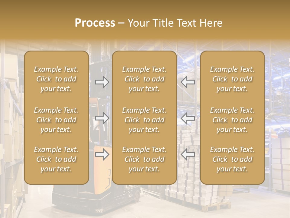 Warehouse Uniform Delivering PowerPoint Template