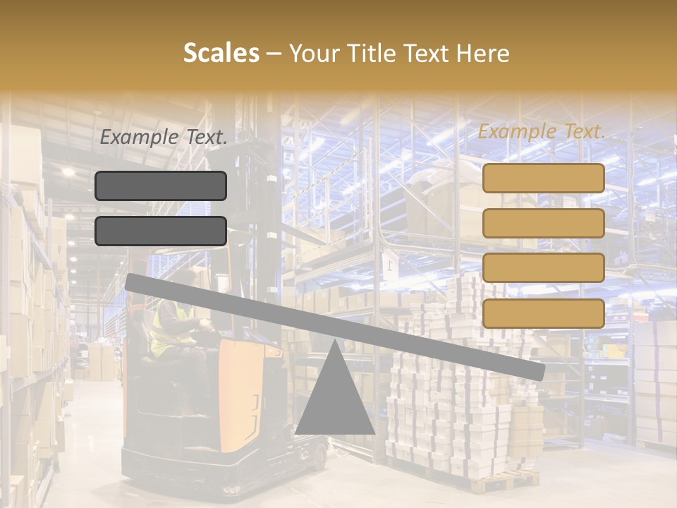 Warehouse Uniform Delivering PowerPoint Template