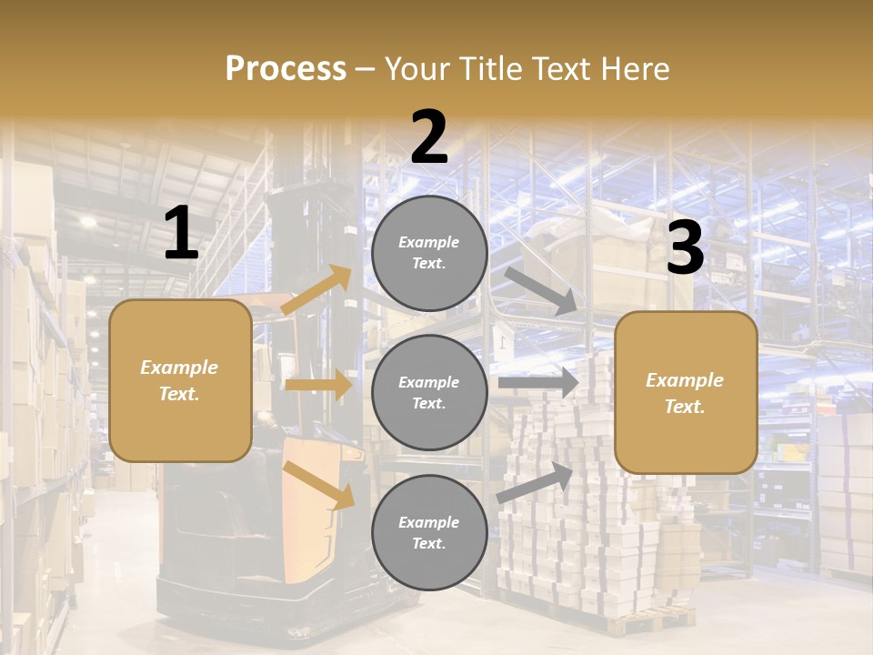 Warehouse Uniform Delivering PowerPoint Template