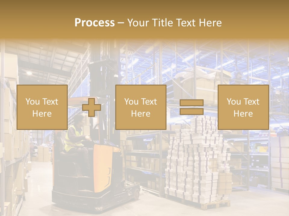Warehouse Uniform Delivering PowerPoint Template