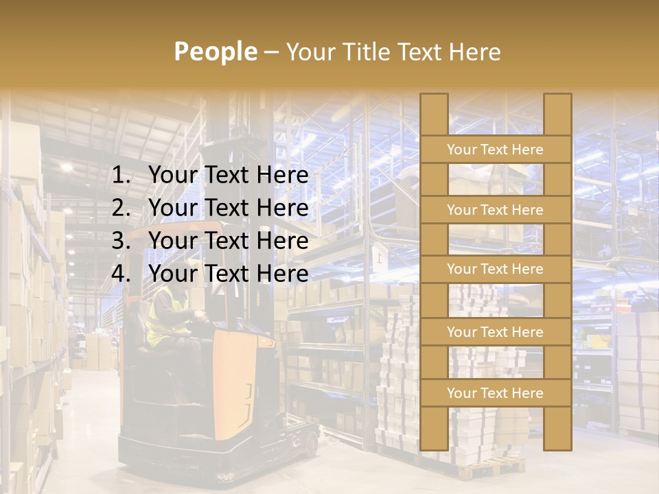 Warehouse Uniform Delivering PowerPoint Template