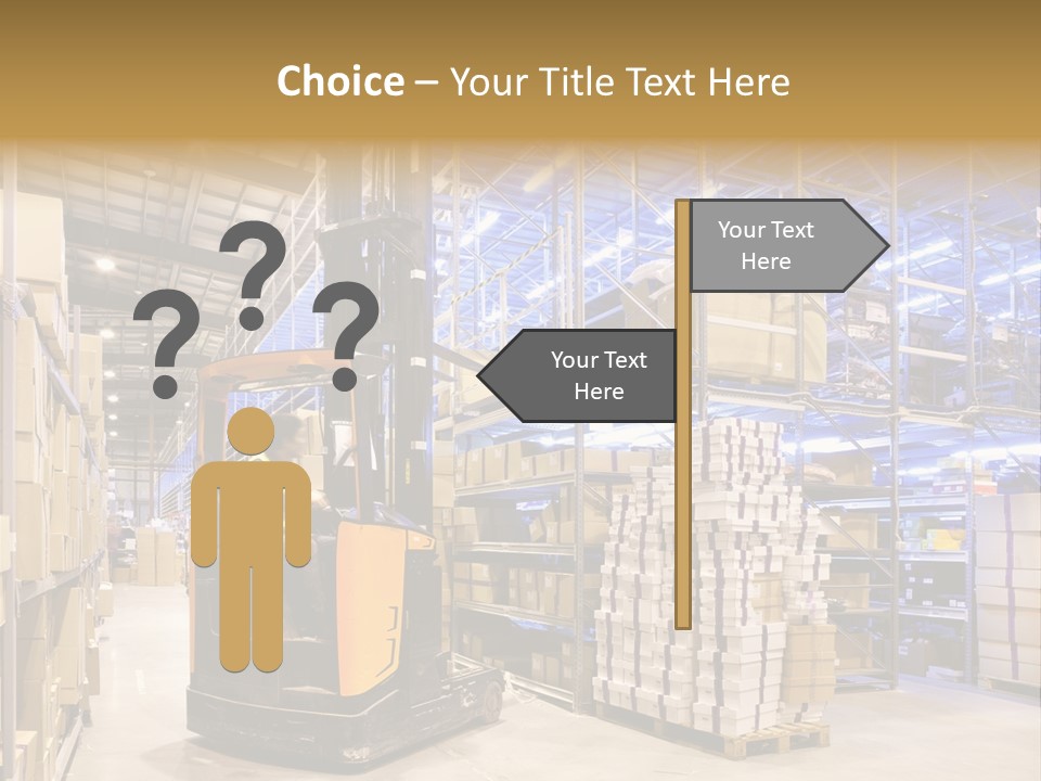 Warehouse Uniform Delivering PowerPoint Template