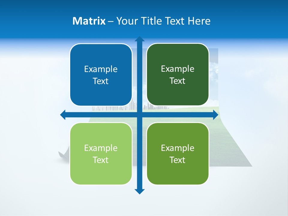 Blue Photo Environment PowerPoint Template