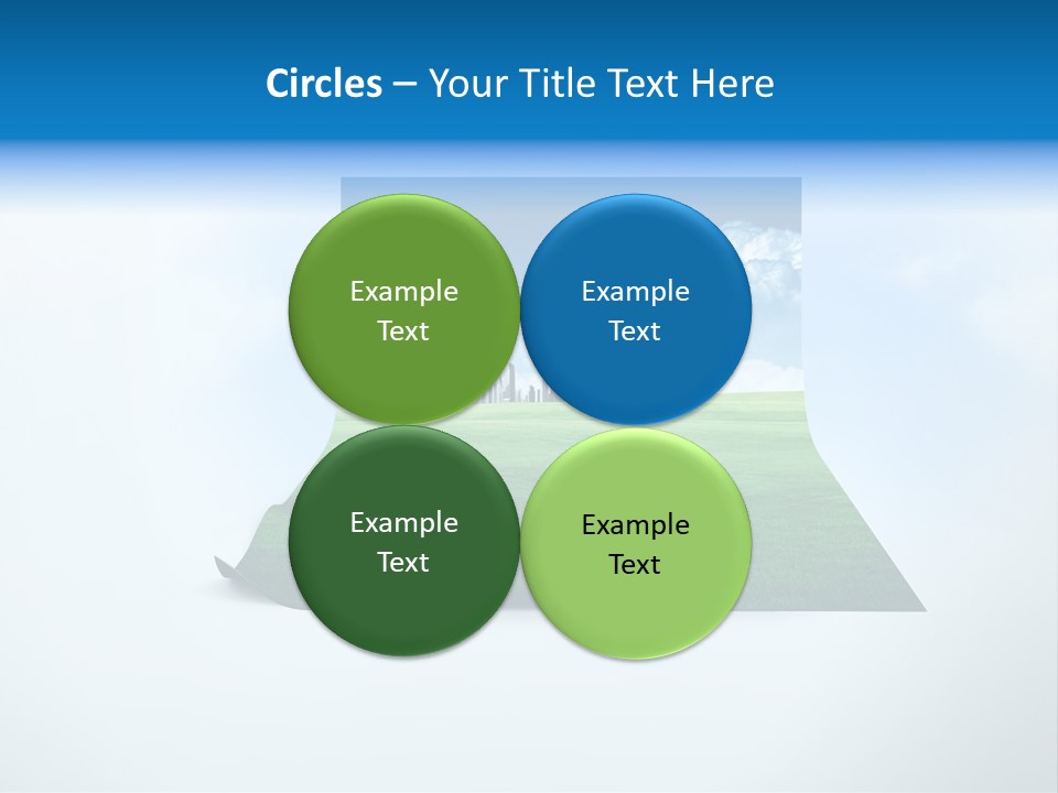 Blue Photo Environment PowerPoint Template