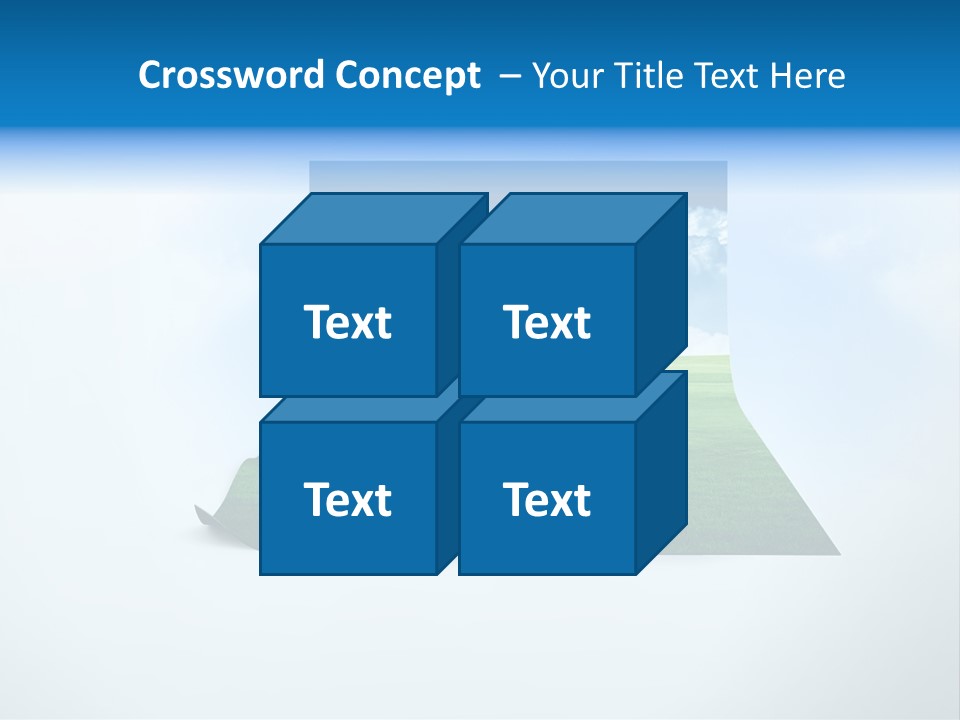 Blue Photo Environment PowerPoint Template
