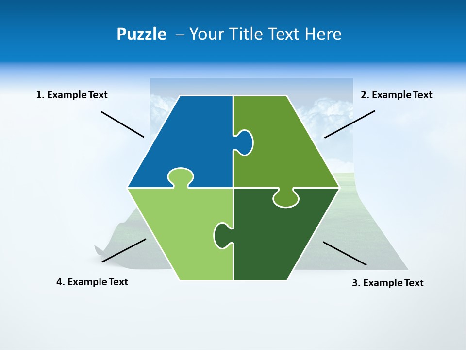 Blue Photo Environment PowerPoint Template