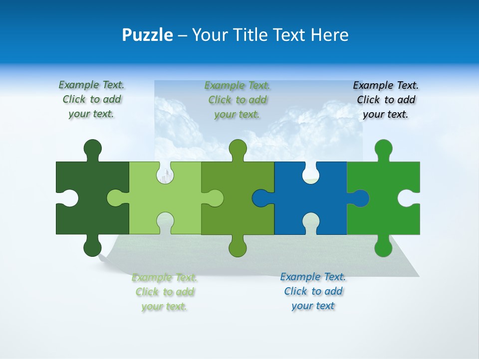 Blue Photo Environment PowerPoint Template