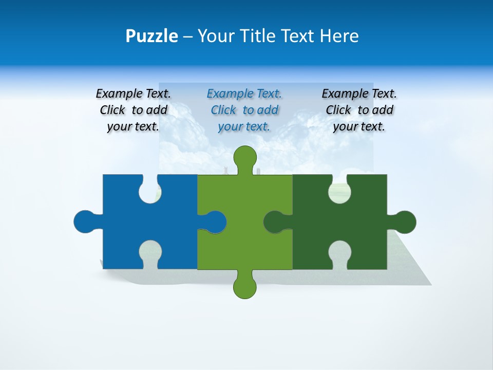 Blue Photo Environment PowerPoint Template