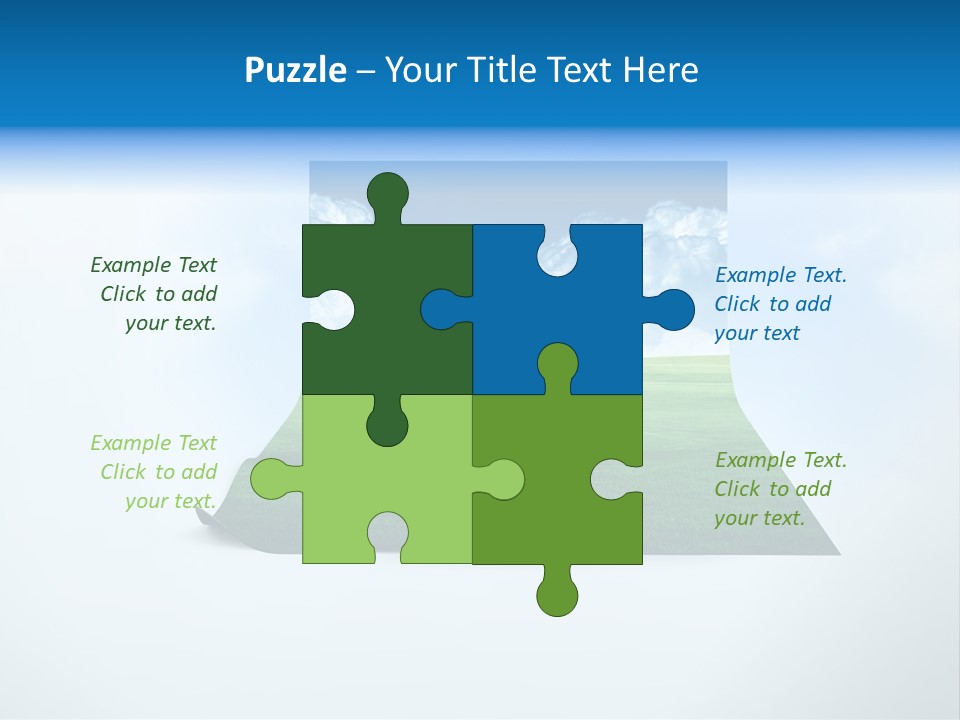 Blue Photo Environment PowerPoint Template