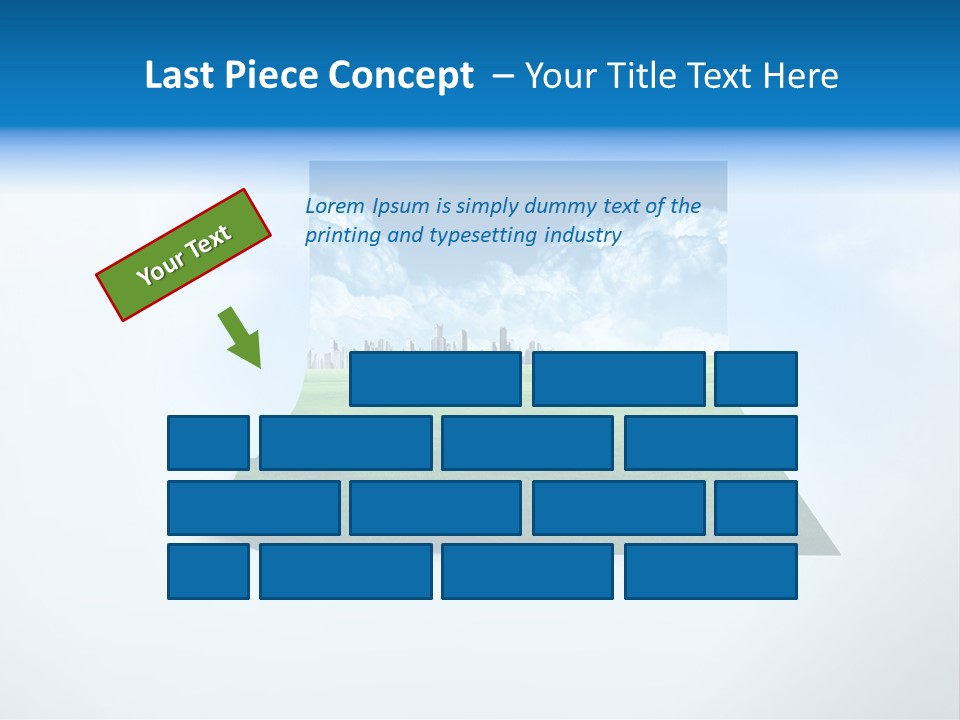 Blue Photo Environment PowerPoint Template
