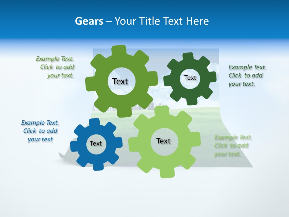 Blue Photo Environment PowerPoint Template