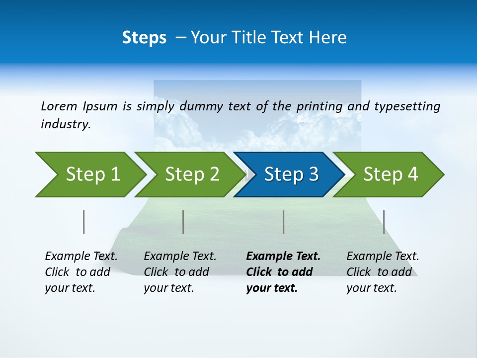Blue Photo Environment PowerPoint Template