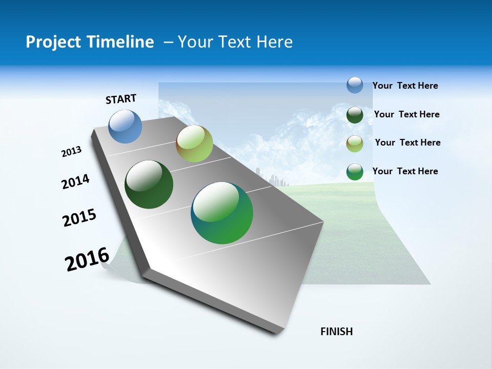 Blue Photo Environment PowerPoint Template