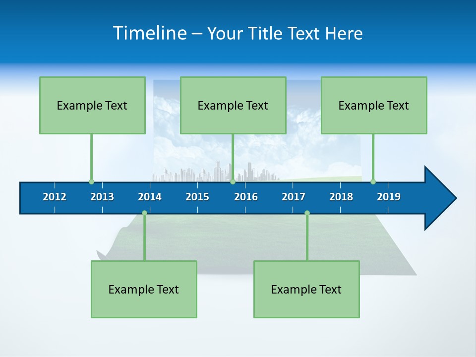 Blue Photo Environment PowerPoint Template
