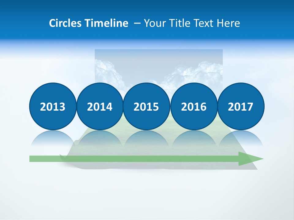 Blue Photo Environment PowerPoint Template