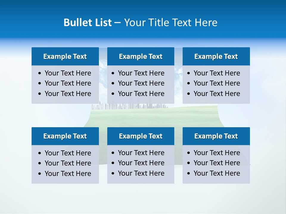 Blue Photo Environment PowerPoint Template