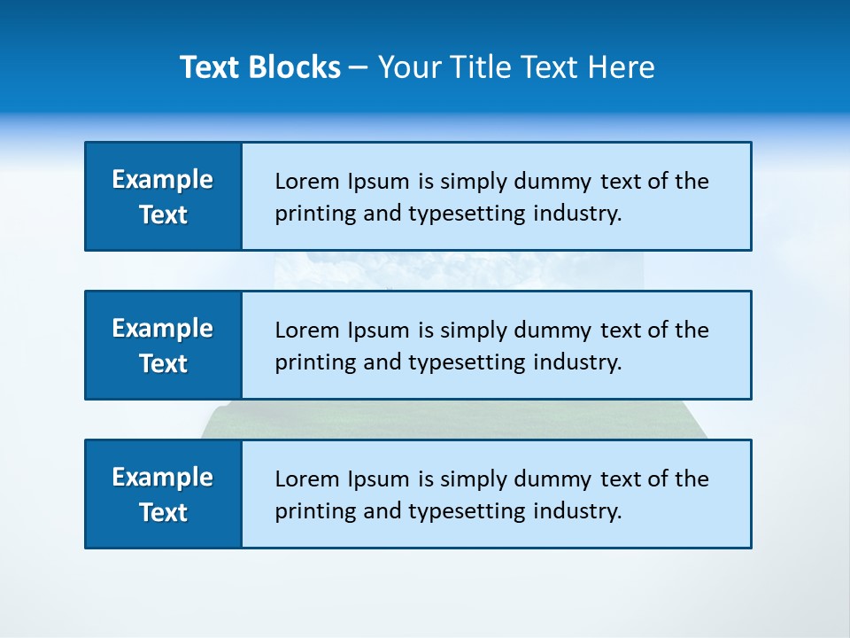 Blue Photo Environment PowerPoint Template