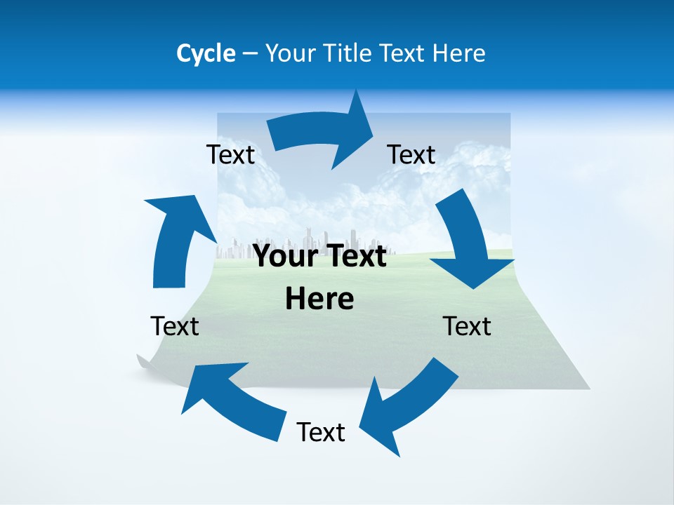 Blue Photo Environment PowerPoint Template