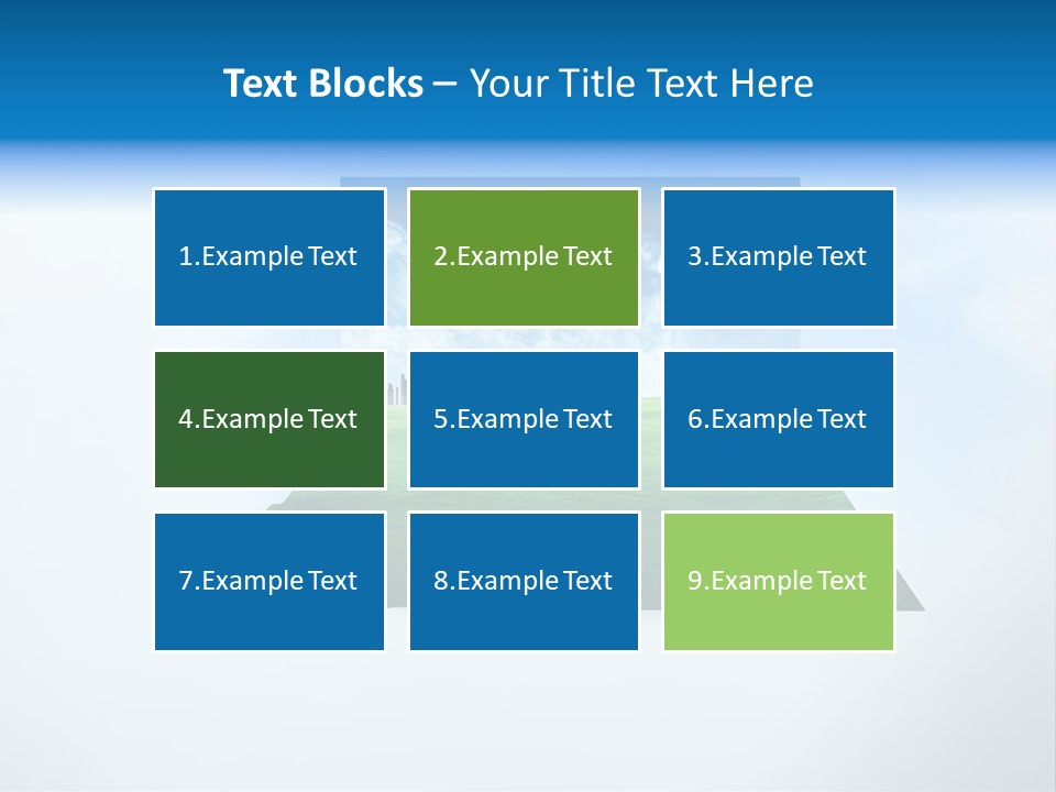 Blue Photo Environment PowerPoint Template