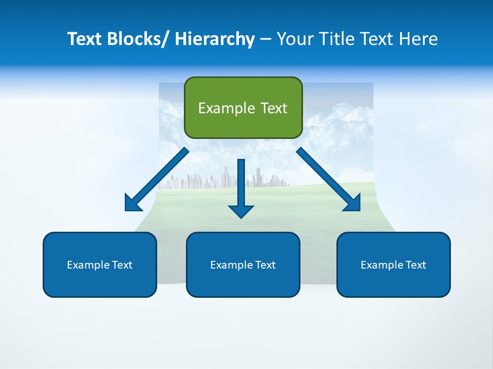 Blue Photo Environment PowerPoint Template
