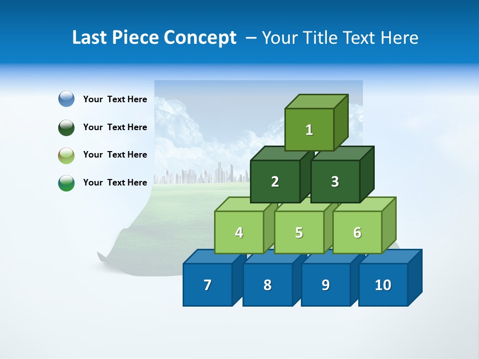 Blue Photo Environment PowerPoint Template