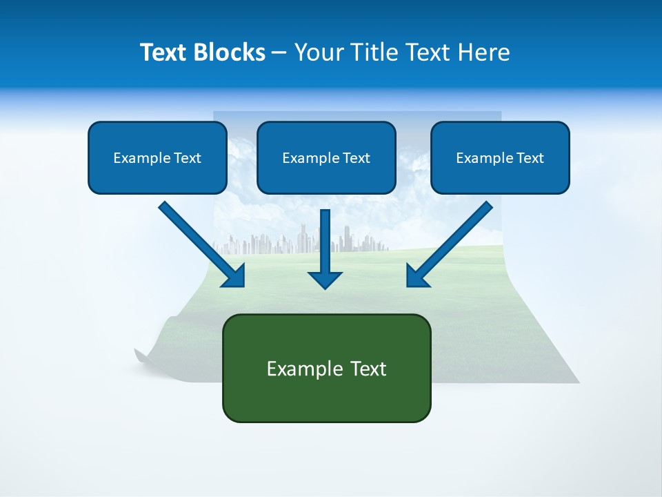 Blue Photo Environment PowerPoint Template