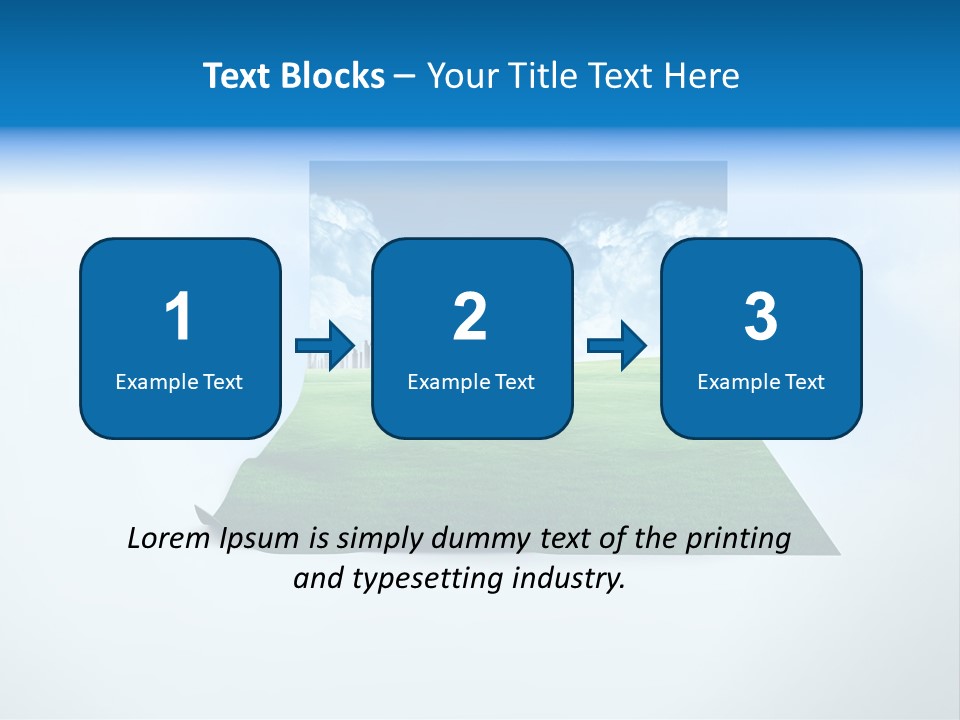 Blue Photo Environment PowerPoint Template
