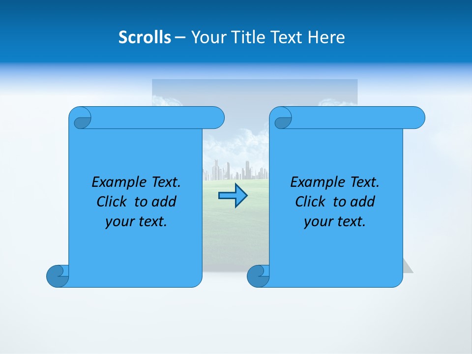 Blue Photo Environment PowerPoint Template